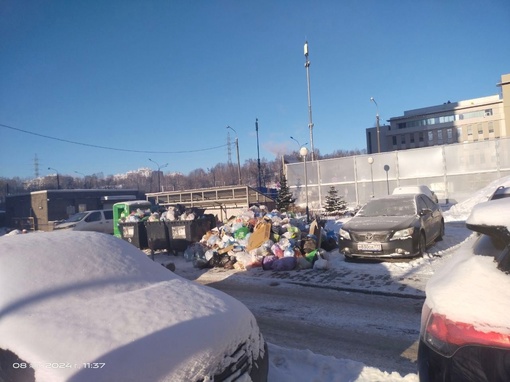 Тем временем мусорные навалы в Красногорске никуда не исчезают,..