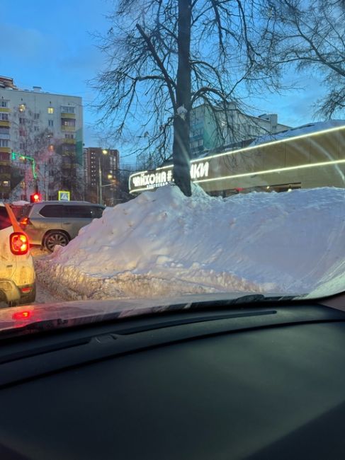 Наглядно про количество выпавшего снега в Химках 😄

На фото..