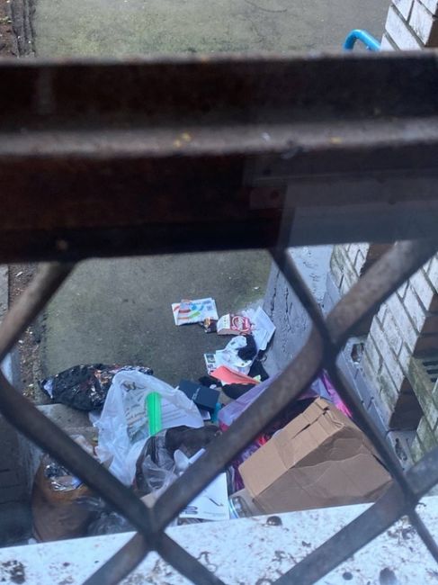 Жители дома №3 по улице Вокзальная выкидывают мусор сразу после..