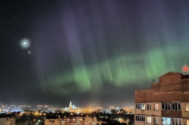 😍 Сегодня ночью в Москве и области можно было увидеть северное..