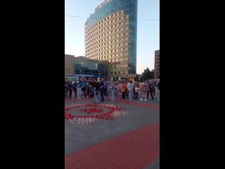 Акция "Свеча памяти" на площади..