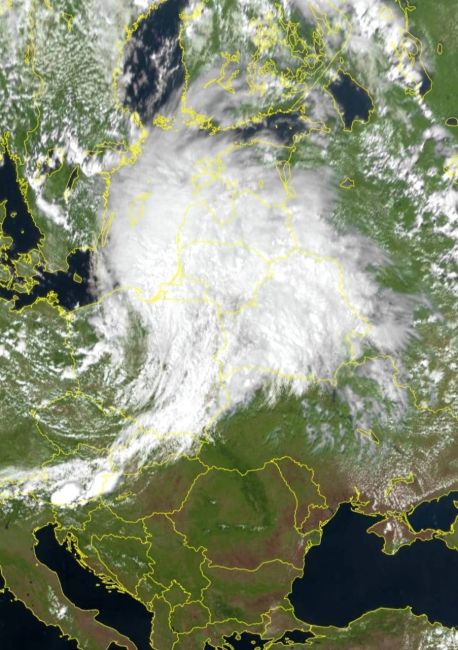 В понедельник в Москву придет североатлантический циклон..
