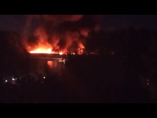 Пожар в заброшенной пожарной части на Большой Серпуховской..
