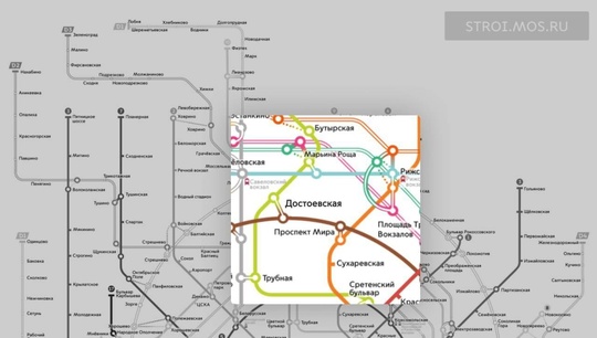 Сергей Собянин дал старт строительству станции «Достоевская» Кольцевой линии...