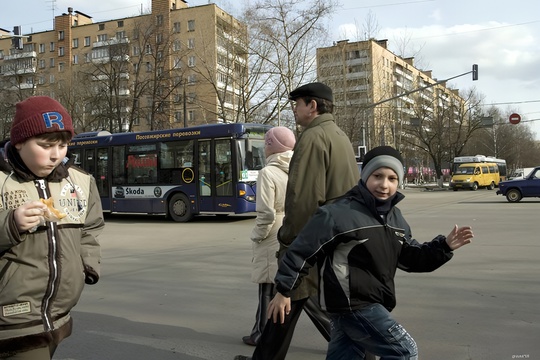 Перекресток Можайского и Красногорского шоссе. 2008..