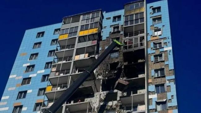 В Московской области начали восстанавливать многоквартирный..