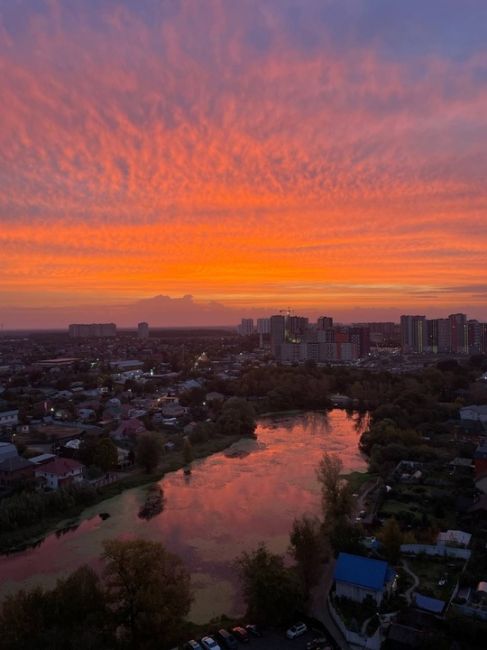 СЕНТЯБРЬСКИЙ РАССВЕТ
Алексеевская роща, сегодня 6 утра.
Фото -..