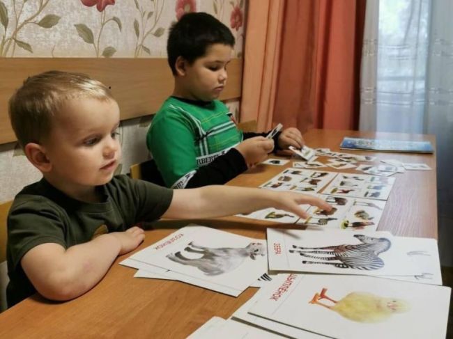 Маленькие жители Ивантеевки на уроках в комплексном центре..